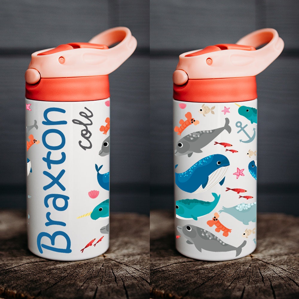 Personalized Water Bottle, Kids Water Bottle, Kid Name Water Bottle ...