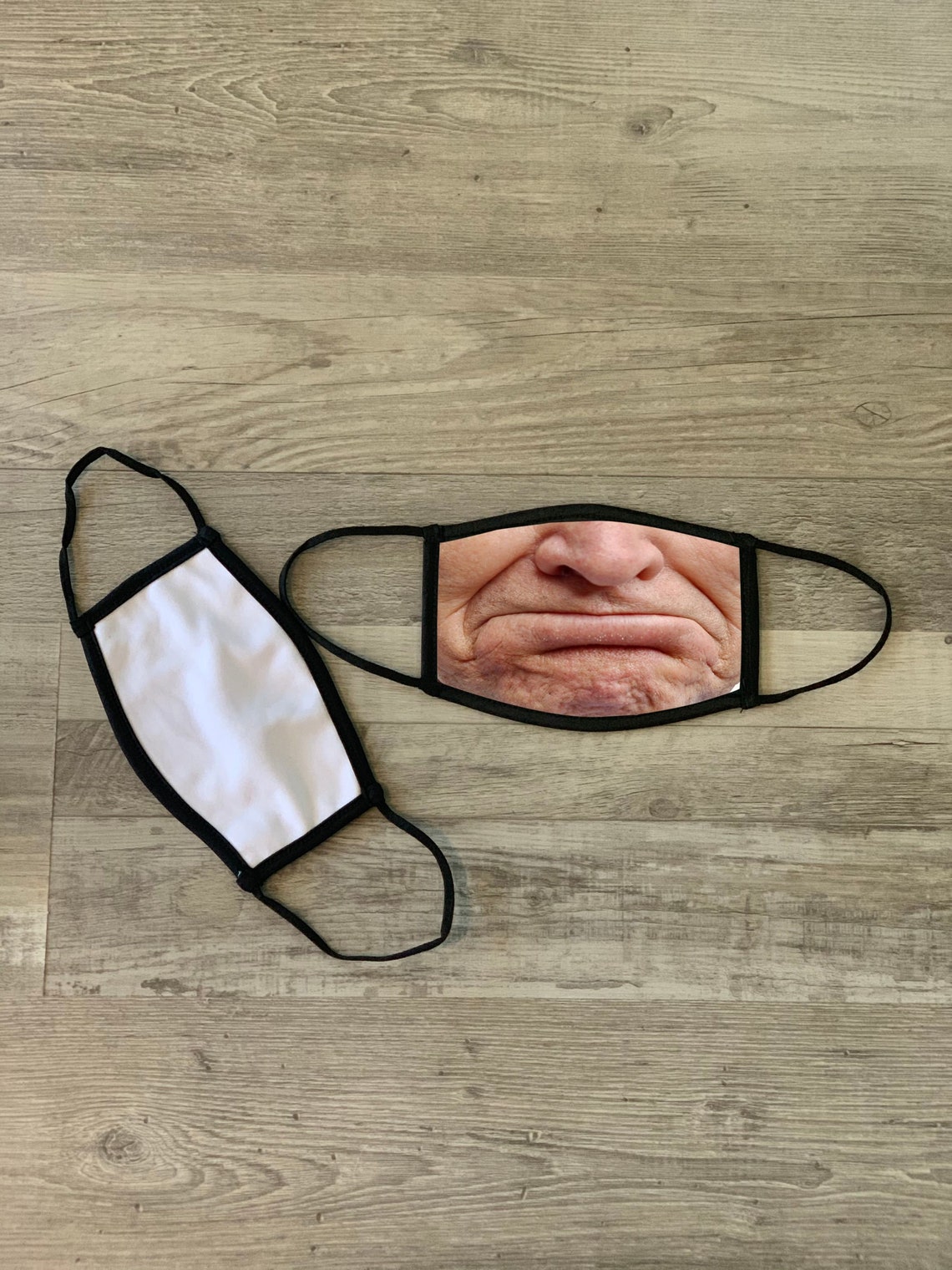 Grumpy Old Man Face Mask Etsy