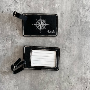 Personalized luggage tag, Leather luggage tag, Personalized Travel Gifts, Personalized Gifts, Groomsman gift, leather accessories