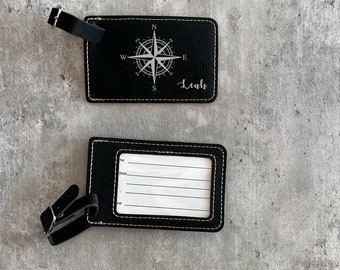 Personalized luggage tag, Leather luggage tag, Personalized Travel Gifts, Personalized Gifts, Groomsman gift, leather accessories