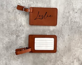 Personalized luggage tag, Leather luggage tag, Personalized Travel Gift, Personalized Gifts, Groomsman gift, leather accessory, suitcase tag