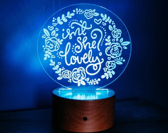Kids night light, personalized night light, custom name night light, baby shower gift, Lovely night light, Nursery Decor, newborn gift