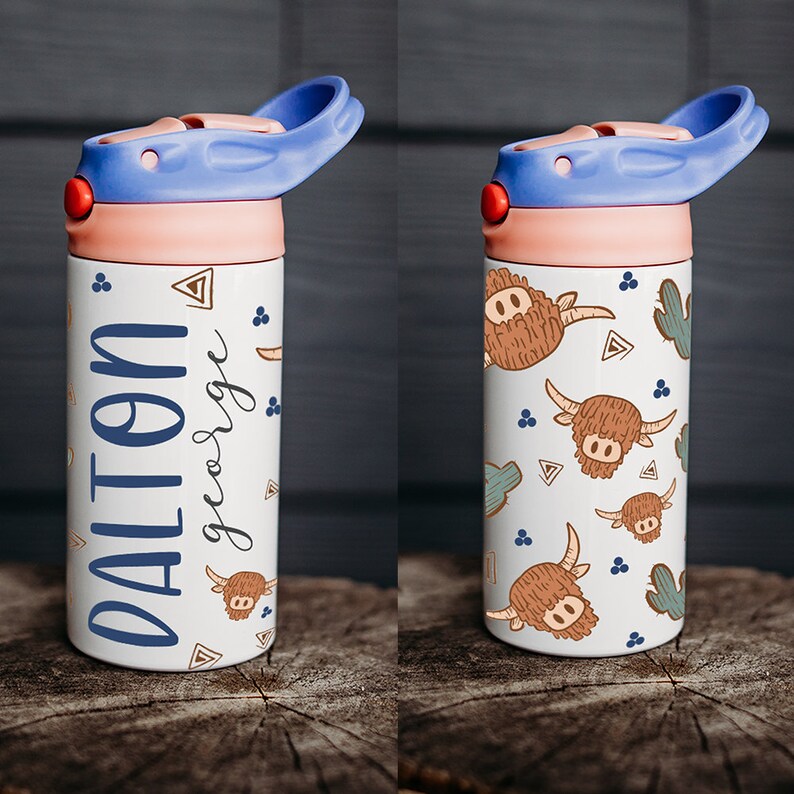 Personalized Water Bottle, Kids Water Bottle, Kid Name Water Bottle ...
