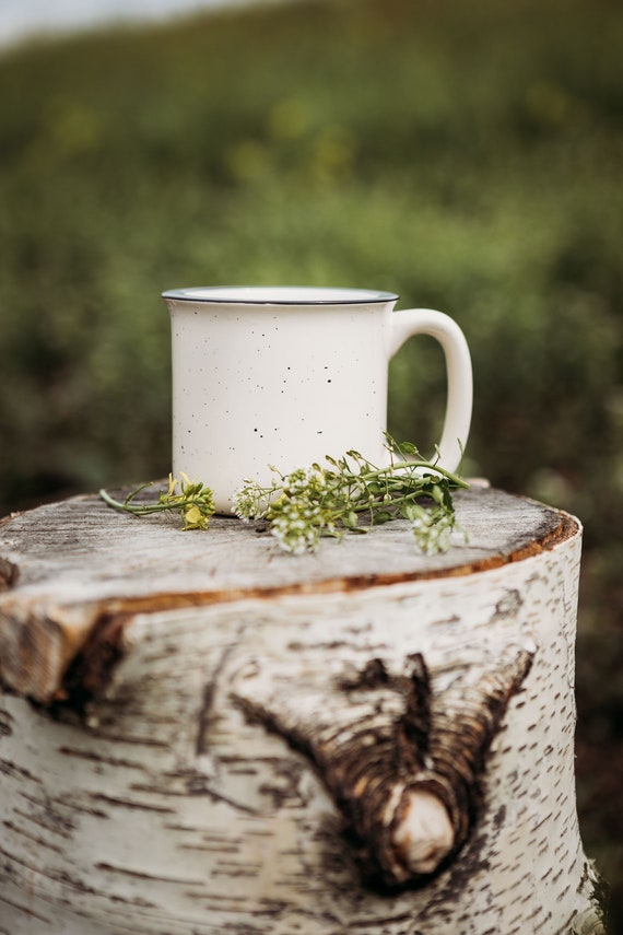 Get Outside Speckled Ceramic Campfire Coffee Mug - Etsy