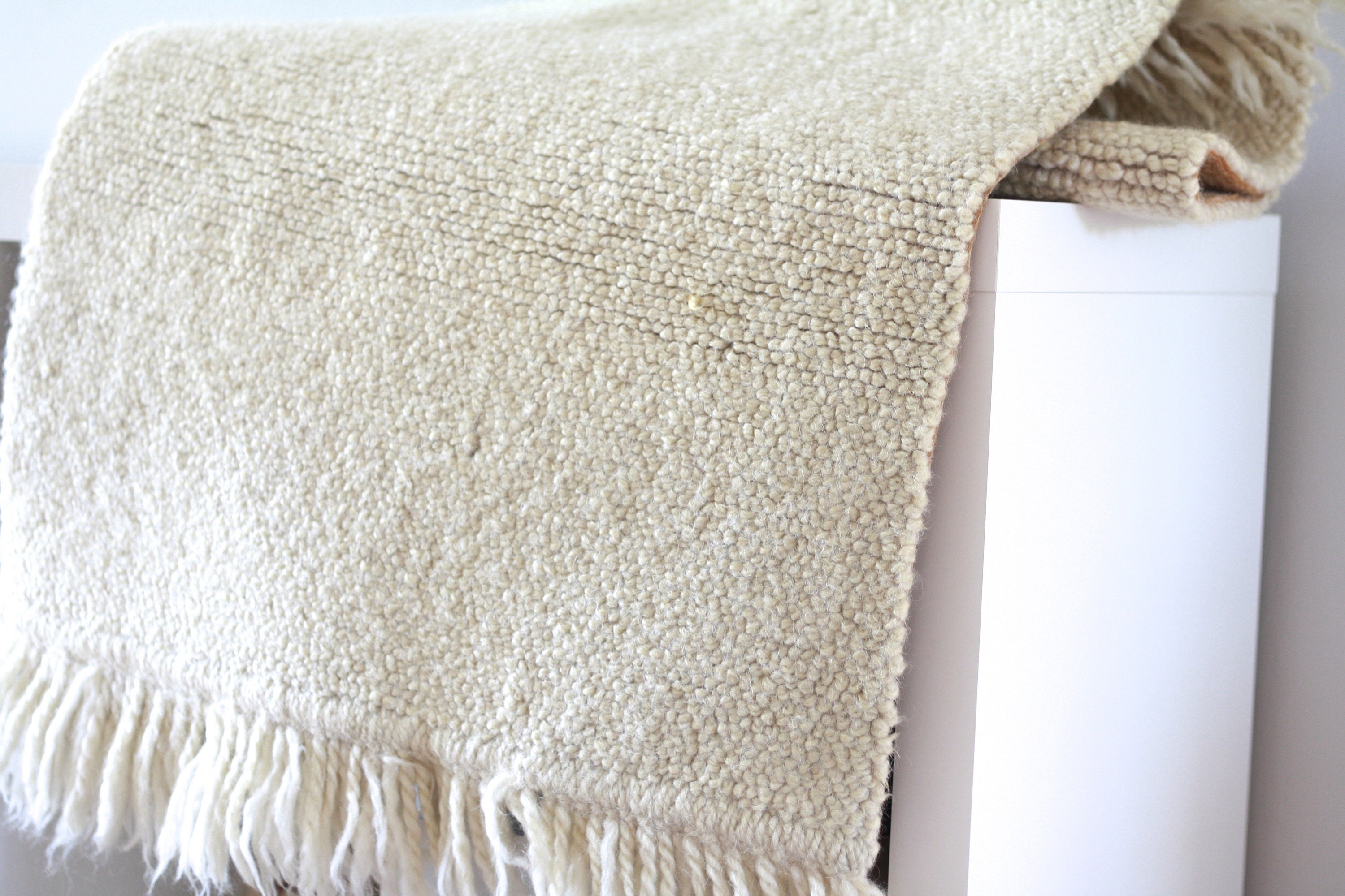 Long vintage carpet wool sheep. Vintage carpet sheep. Mat Etsy