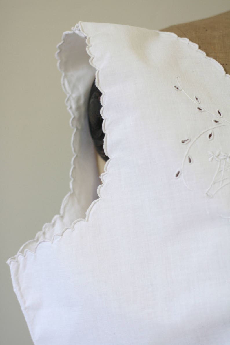 French antique nightgown 19th Amazing Victorian Handmade maternity dress Nightshirt with embroidery MJ or MD pure thread French linen