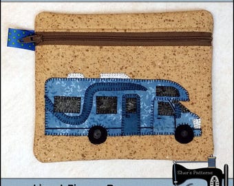 PDF Pattern for Class C Camper Zipper Bag, Camping Zipper Bag Pattern, Camping Sewing Pattern, Camper Sewing Pattern, Tutorial, DIY
