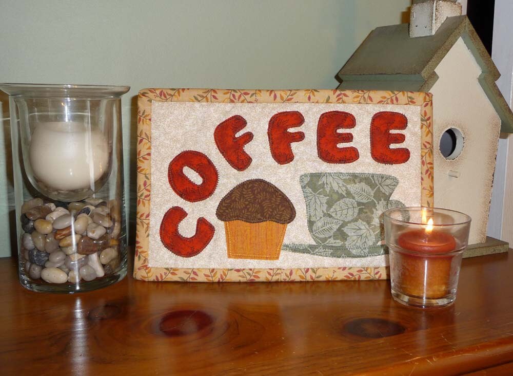 PDF Pattern for Coffee Mug Rug Coffee Mug Rug Pattern Coffee Etsy