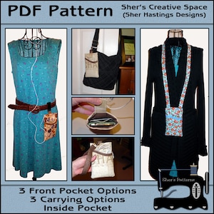 PDF Pattern for Cellphone Case, Smartphone Case Pattern, Cellphone Wallet Pattern, Cellphone Sewing Pattern, Cellphone Purse, Tutorial, DIY