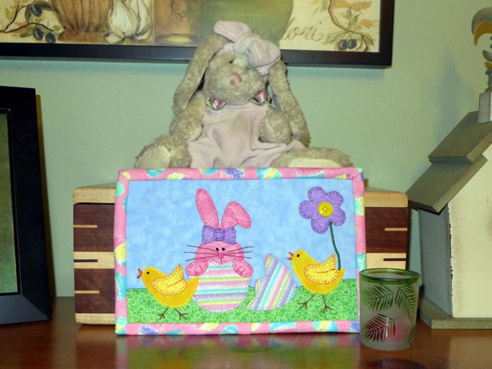 PDF Pattern for Hiding Bunny Mug Rug Bunny Mug Rug Pattern Etsy