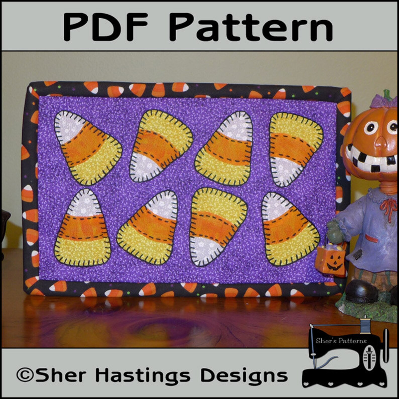PDF Pattern for Halloween Mug Rug Bundle Vol 2 Mug Rug Etsy