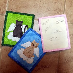 PDF Pattern for Angel Pets Mug Rug, Dog Mug Rug Pattern, Cat Mug Rug ...