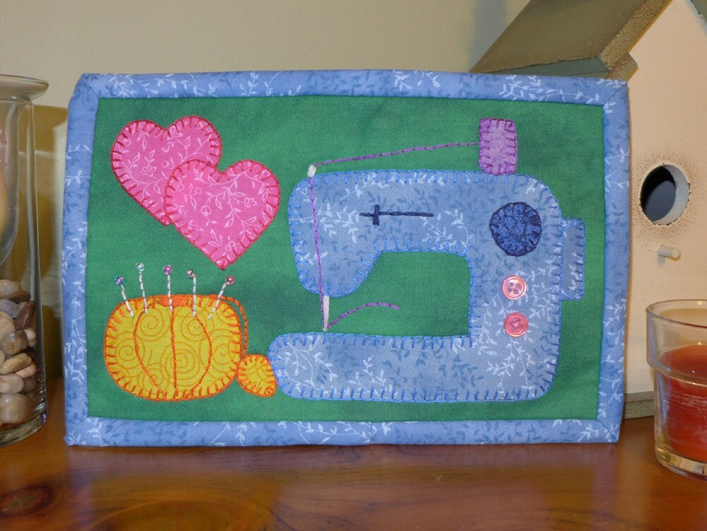 PDF Pattern for Sewing Machine Mug Rug Sewing Machine Mini Etsy