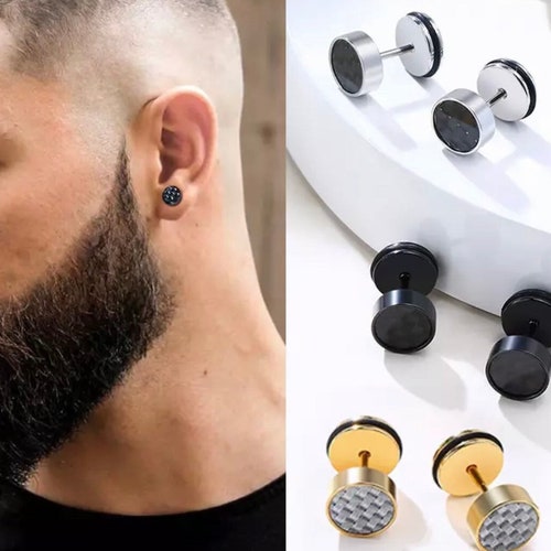 Men Hoop Earring Men Earring Stainless Steel Tiny Minimalist Etsy