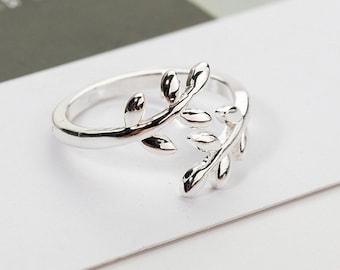 Olive Branch Ring Etsy