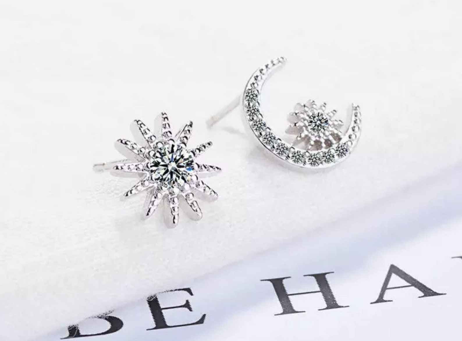 Moon and Star Earrings