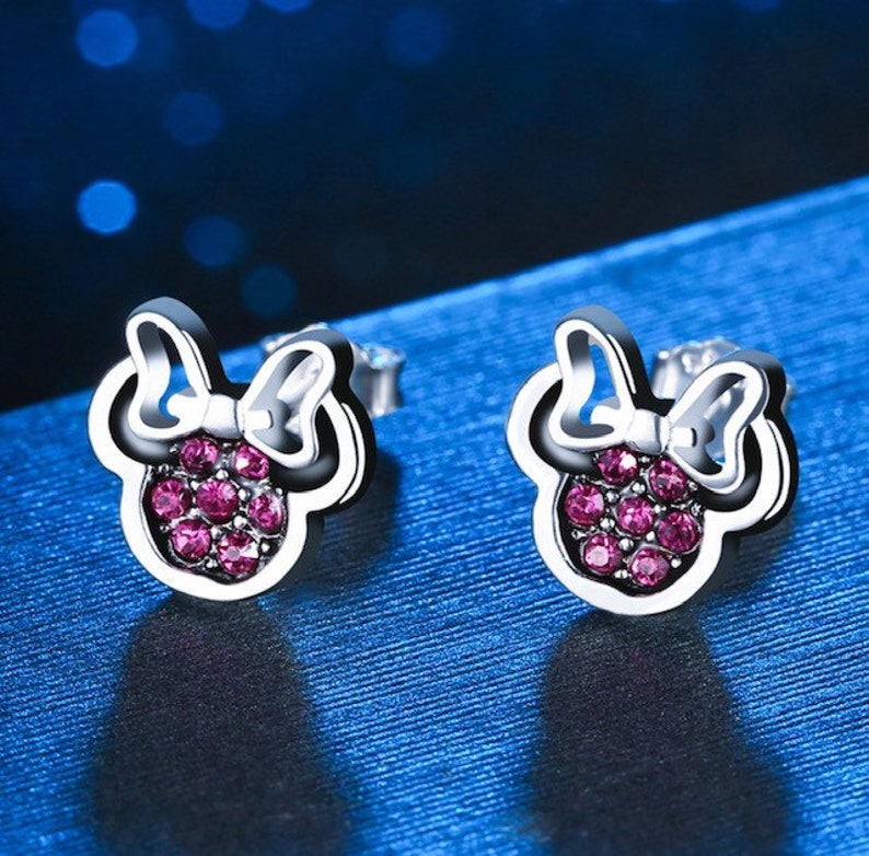 Small Mickey Mouse stud earrings / Disney earrings/ 925 Etsy España