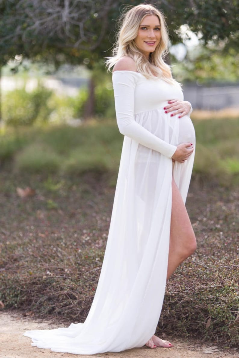 Maternity Dress Baby Shower Dressmaternity Photoshoot Etsy