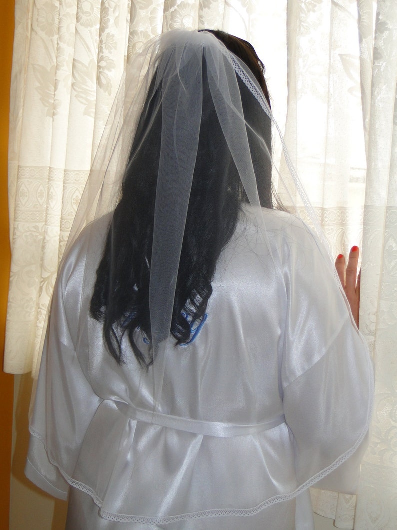 traditional veil First communion veil Bridal veil Lace veil