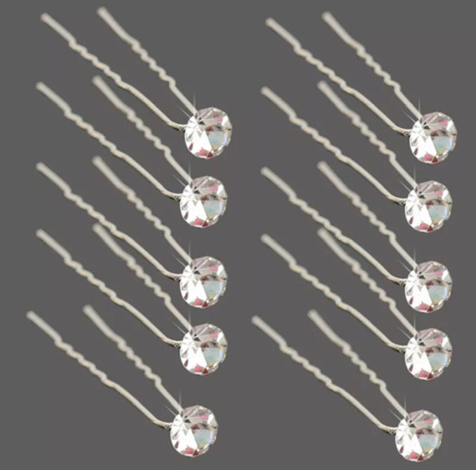 Bridal Hair Pins Crystal Flower Hair Pins Wedding Hair Pins Etsy