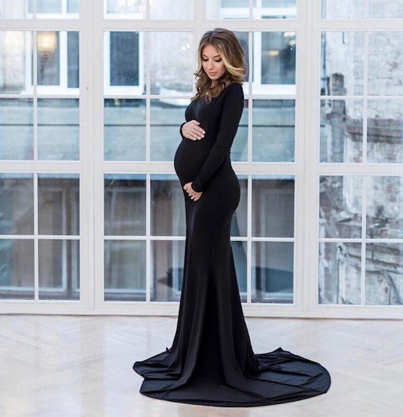 black maternity dresses