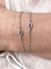 Sterling silver Evil Eye bracelet-CZ Evil Eye bracelet-925 Sterling Silver Bracelet 