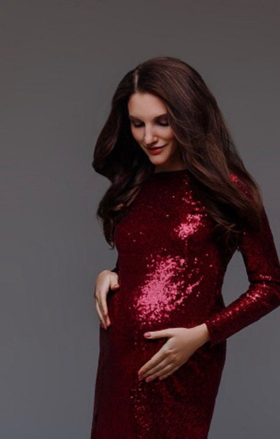 Sequin Dress Sequin Maternity Dress 