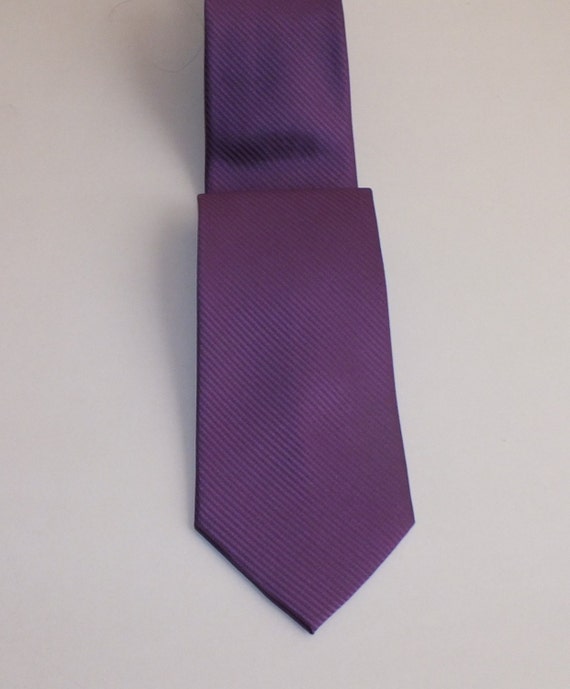 Eggplant men tie/ Thin stripe eggplant Men's Tie | Etsy