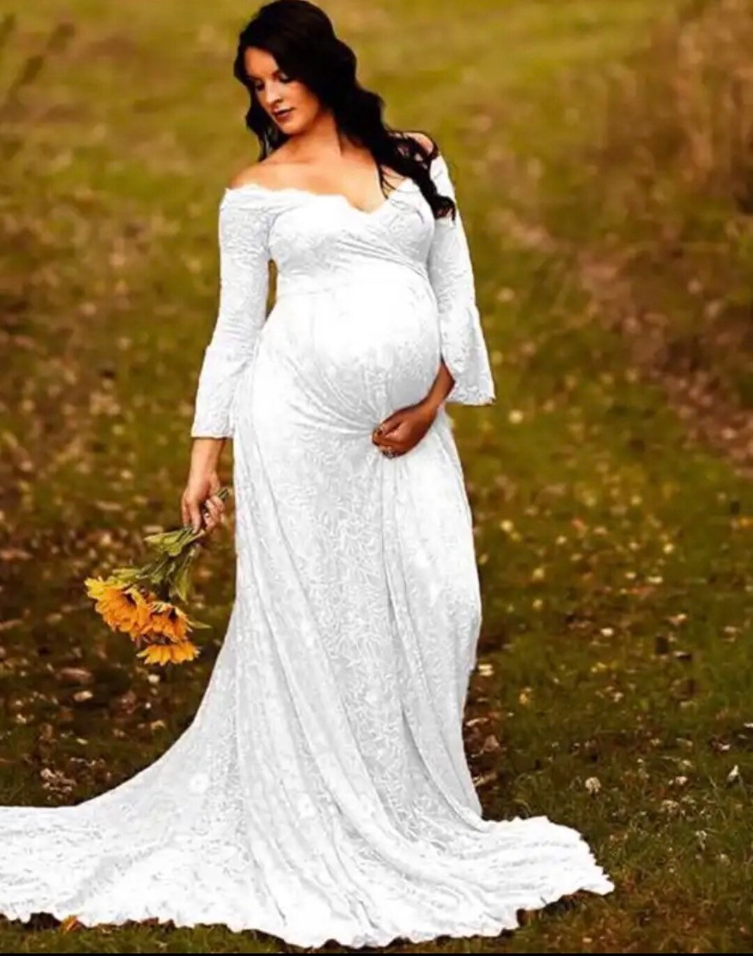 Boho Maternity Dress Ready to Ship Maternity Dress off White - Etsy