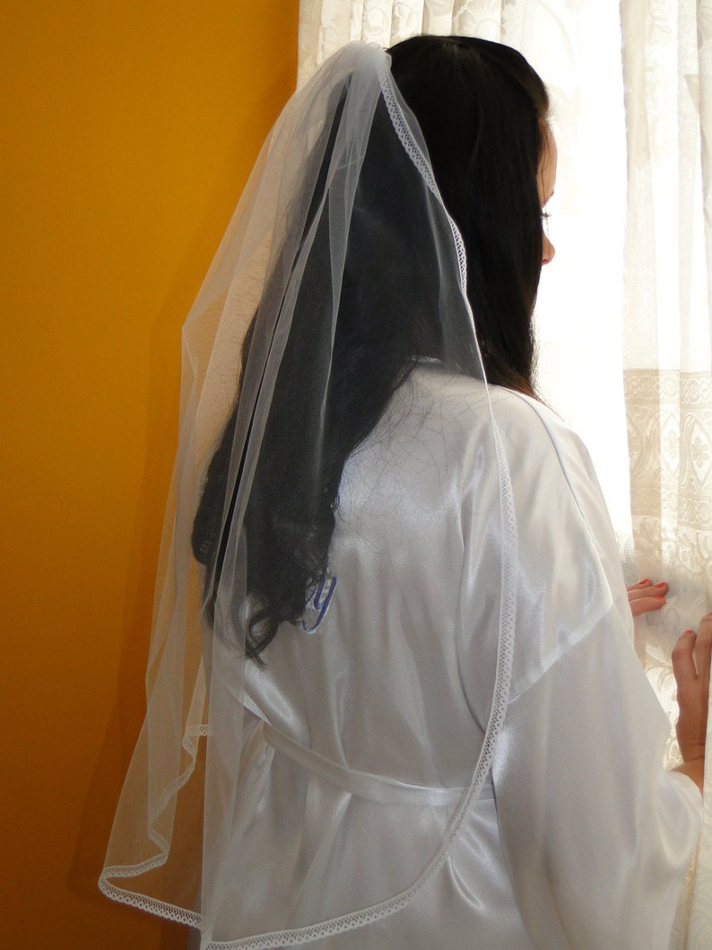 traditional veil First communion veil Bridal veil Lace veil