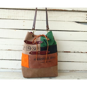 Leather Bucket Bag For Women, Leather Shoulder Bag Womens, Genuine Suede Crossbody Bag, Leather Sling Bag, Cute Leather Tote Bag