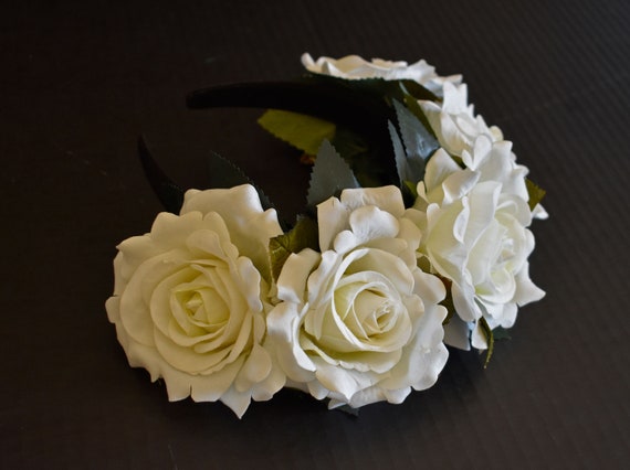 Women S Floral Headbands Festival Headpieces Costume Etsy
