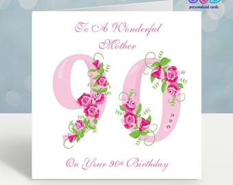 Handmade Personalised Birthday Card 16th, 18th, 21st, 30th, 40th, 50th, 60th, 70th, 80th- ANY AGE