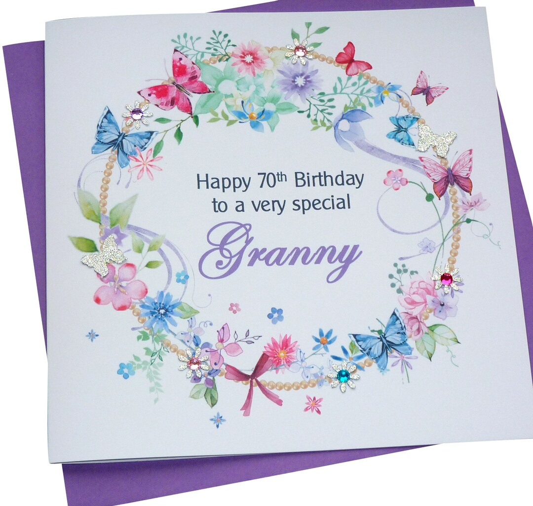 Handmade Personalised Floral Birthday Card - Etsy