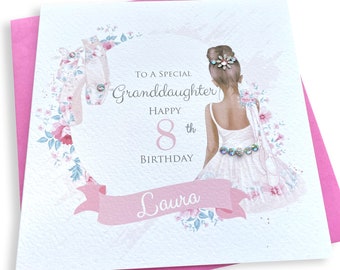 Personalised Ballet Ballerina Birthday Card  5th 6th 7th 8th 9th 10th 11th 12th 13th 14th 15th Any age- wording (1)