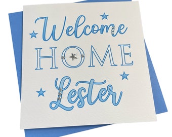 Personalised Handmade 'Welcome Home' Card