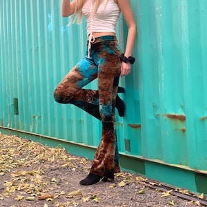 Tie dye velour joggers sales