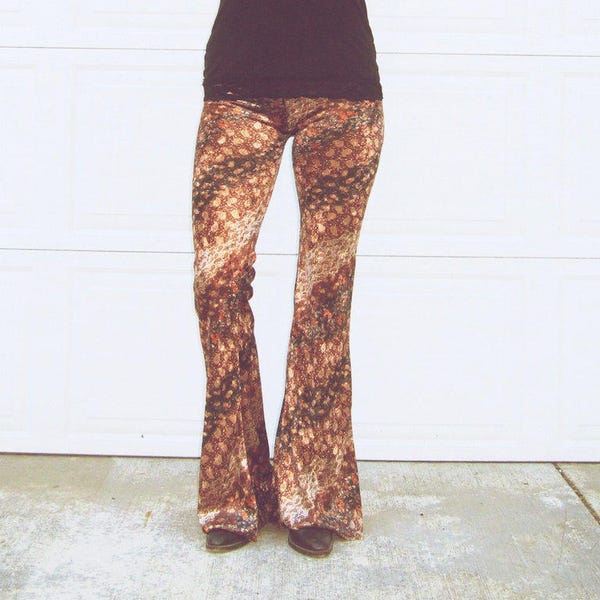 TNG Hippie flare Leggings -pink