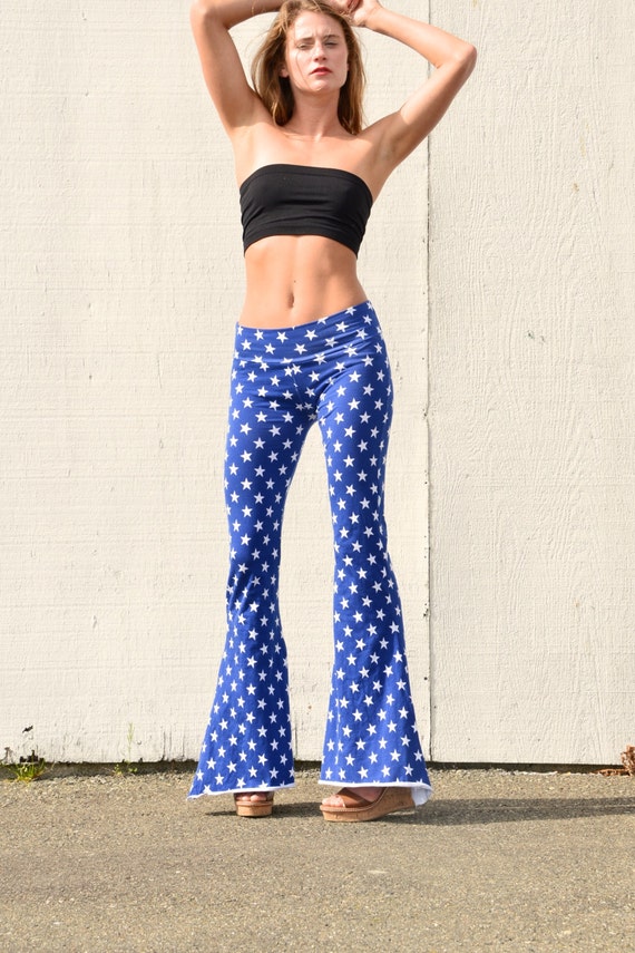Stars and Stripes Capri Pants Capris for Women With Patriotic