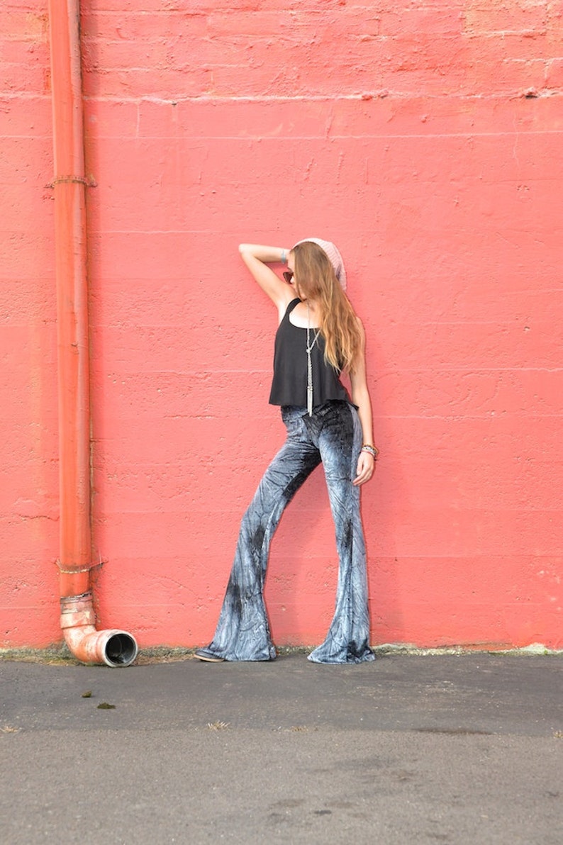 VELVET 70'S Tie Dye Velour Fall Fashion Hippie Chic Boho Etsy