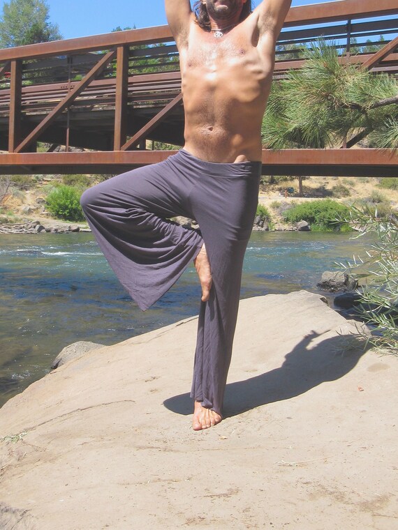 PIERNA ANCHA PARA HOMBRE palazzo goucho boho yoga lounge beach resort pantalones con cordon lateral Etsy Mexico