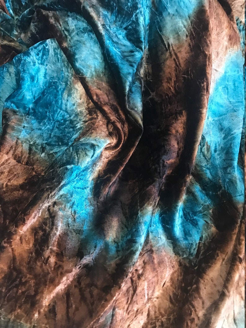 VELVET 70'S tie dye velour fall fashion hippie chic boho Etsy