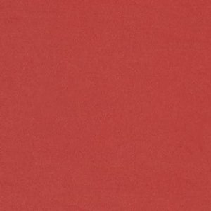 May include: A solid red fabric swatch. The fabric has a smooth, even texture.