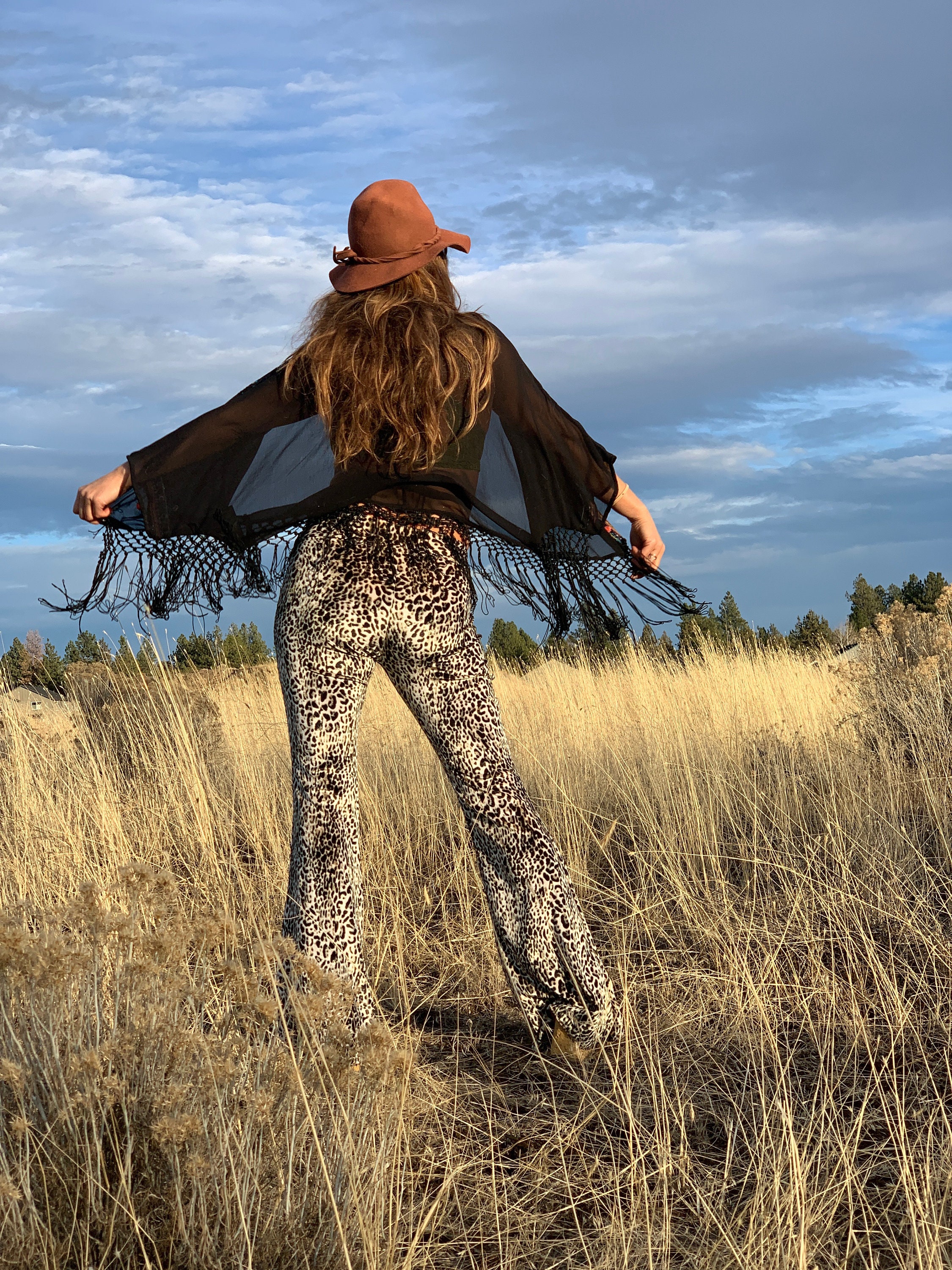 Leopard velvet pants 2025