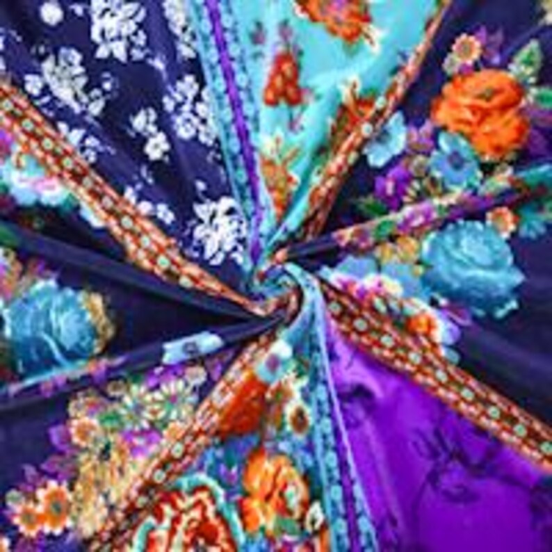 LIMITED!! FLORAL VELVET 70's velour free people hippie chic boho dance festival burning man gypsy flare bell bottom pants (or leggings) image 16