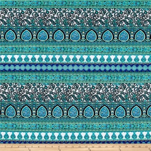 AZTEC TRIBAL STRIPE turquoise blue flare leg bell bottom fashion gypsy hippie retro festival yoga beach lounge pants image 6