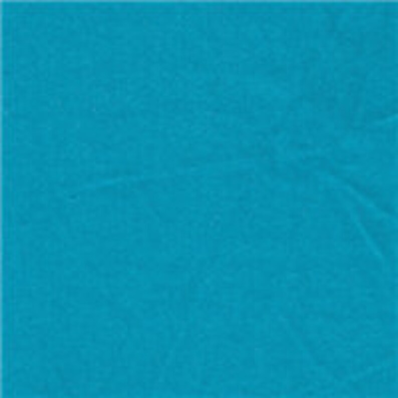 May include: A solid turquoise blue fabric swatch.