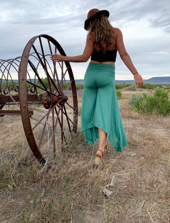 Teal capri deals pants
