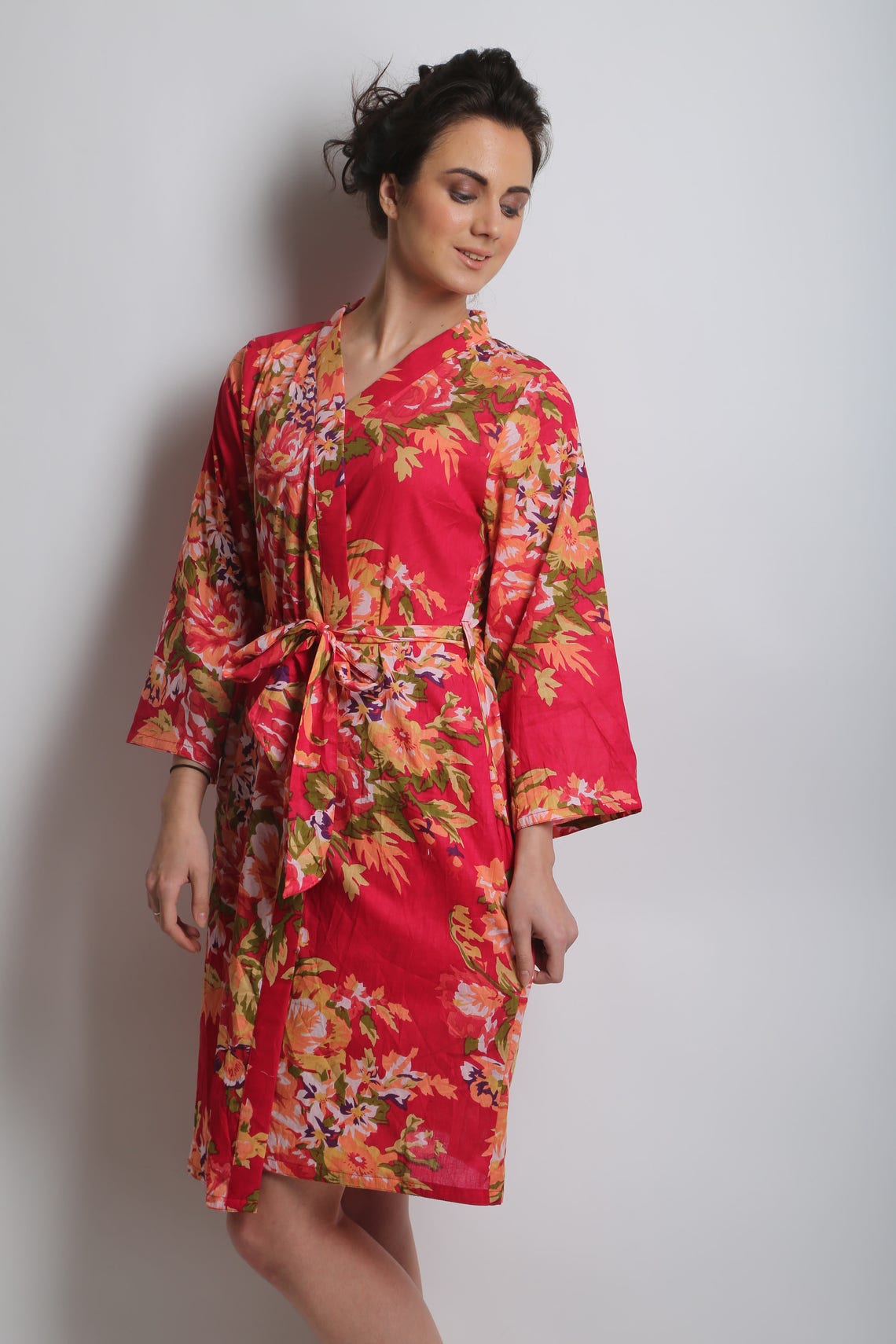Bridesmaid robes. Kimono. Bride robe. Bridal party robes. Etsy