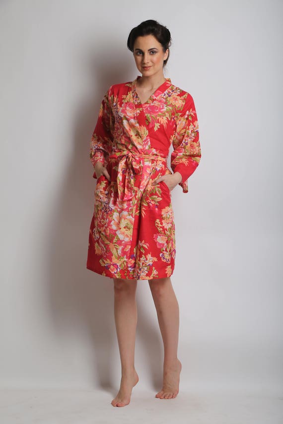 flower girl robe cotton